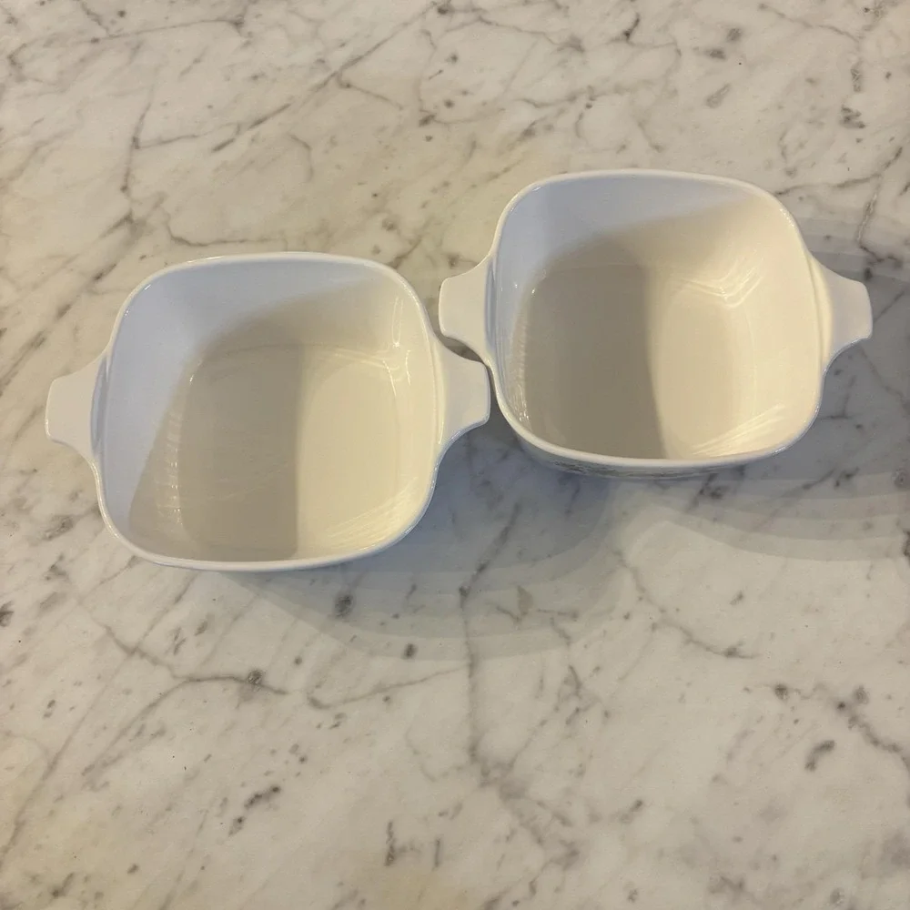 2 Corning Ware Spice Of Life Small Casserole Dishes 2 3/4 Cup P-43-B No Lids VTG
